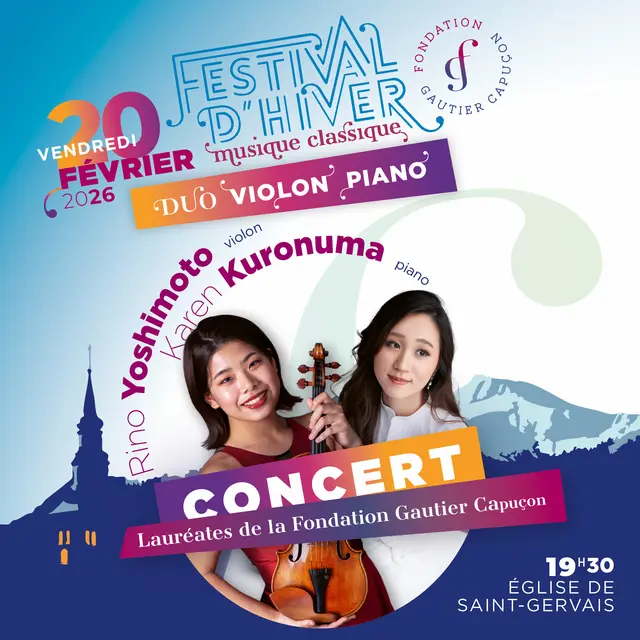 Duo violon et piano - Fondation Gautier Capuçon_Saint-Gervais-les-Bains