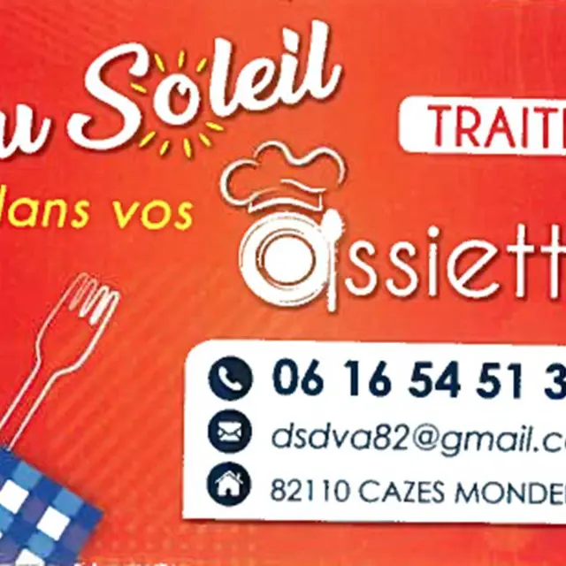 Du Soleil dans vos Assiettes - Traiteur