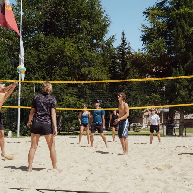 Terrain de beach volley à Val-d'Isère