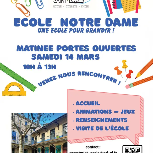 Matinée portes ouvertes école Notre Dame_Orange