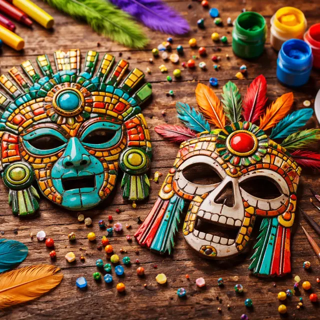 Atelier Kids : Fabrique ton masque Aztèque_Roquebrune-sur-Argens