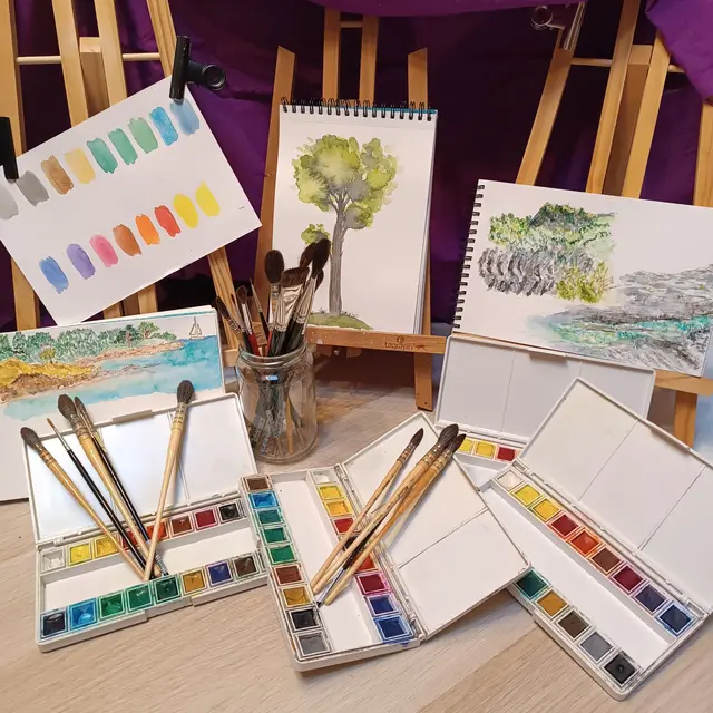 Atelier Aquarelle dans la nature_Hyères