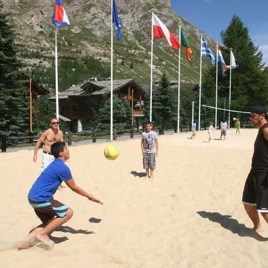 Tournoi de beach volley à Val d'Isère