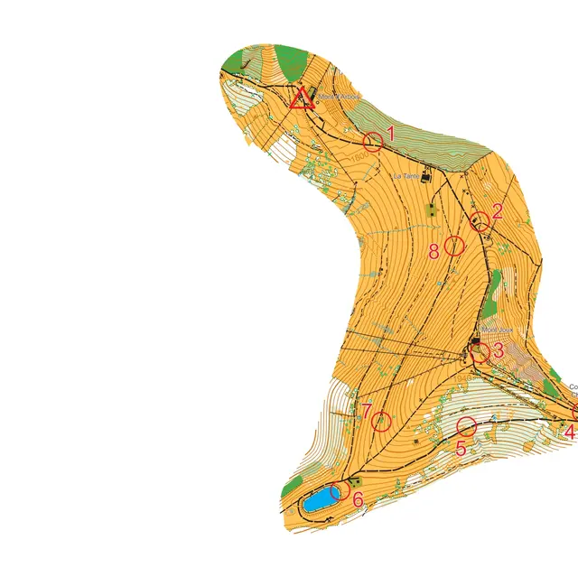 Plan - Parcours d'orientation du Mont d'Arbois