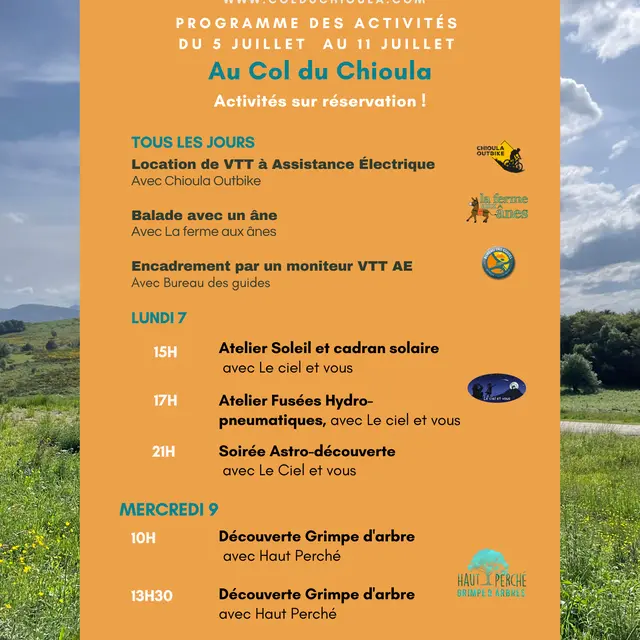 Les activités en été à la station du Chioula_Ignaux