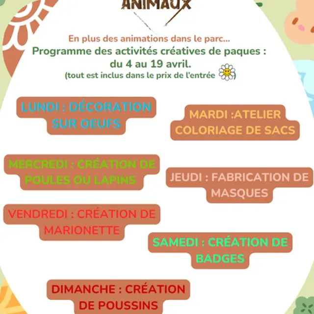 Vacances Pâques au Carré des Animaux_Sainte-Croix-en-Jarez