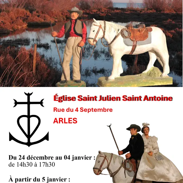 La crèche camarguaise de la Confrérie des Gardians_Arles