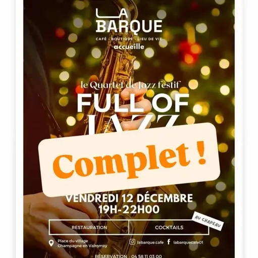 Concert Full of jazz à la Barque_Champagne-en-Valromey