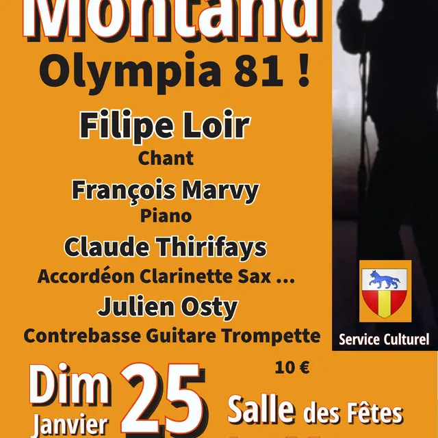 Concert Filipe Loir - Montand, Olympia 81_La Motte