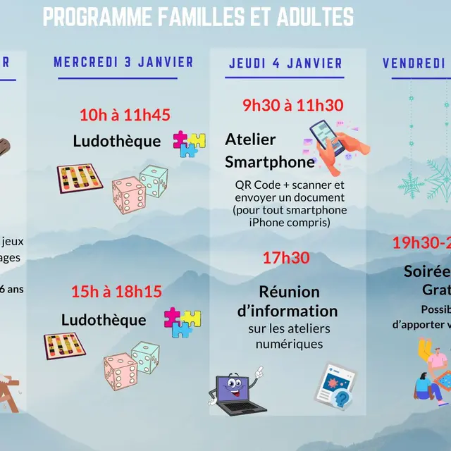 programme familles et adultes