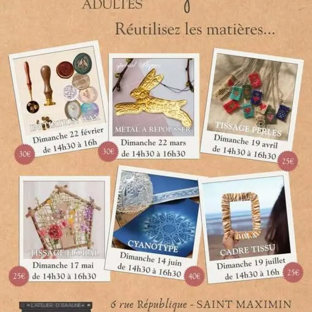 Atelier créatif adulte : Initiation au wax (ou cachet de cire)_Saint-Maximin-la-Sainte-Baume