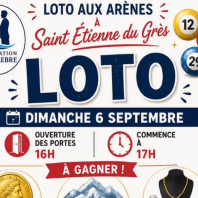 Loto de l'Association Louis Lèbre à Saint-Etienne du Grès_Saint-Étienne-du-Grès