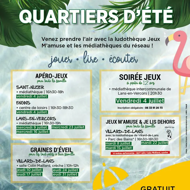 Jeux m'amuse et je lis dehors_Villard-de-Lans