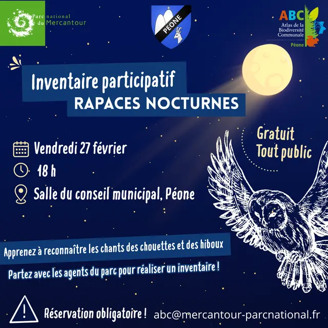Inventaire participatif  Rapaces nocturnes_Péone