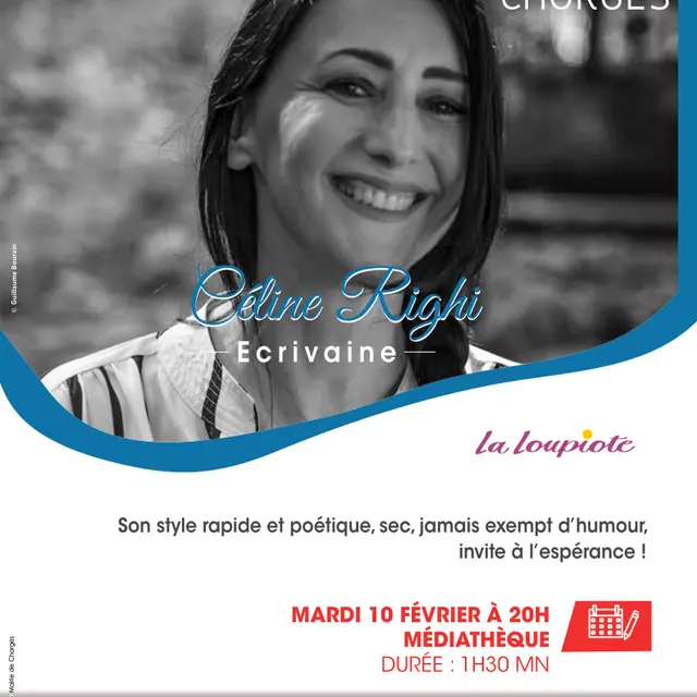 Rencontre avec Céline Righi, écrivaine. CHORGES