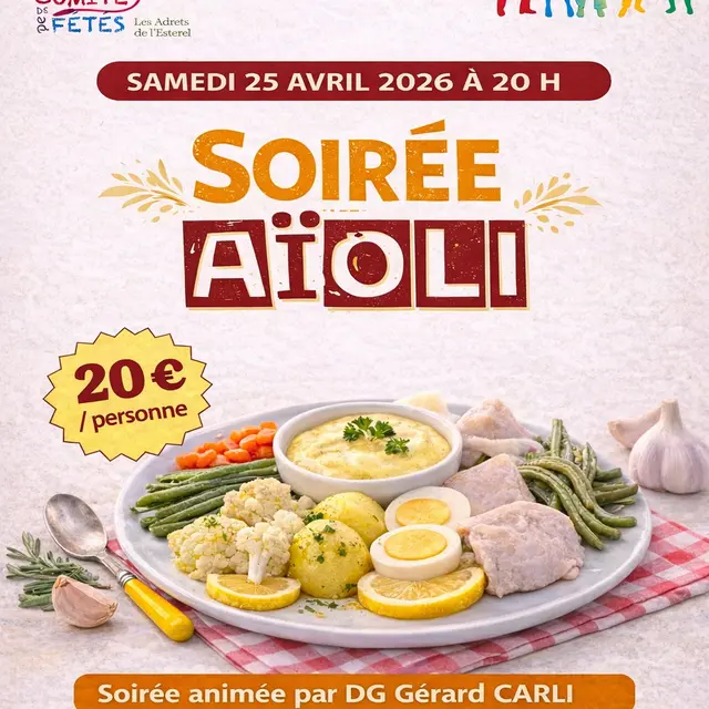 Repas Aïoli et soirée dansante_Les Adrets-de-l'Estérel