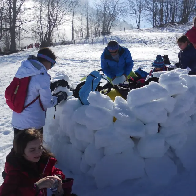 Initiation création d'Igloo_Saint-Gervais-les-Bains