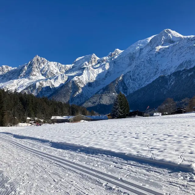 Piste ski de fond aux Chavants-Les Houches