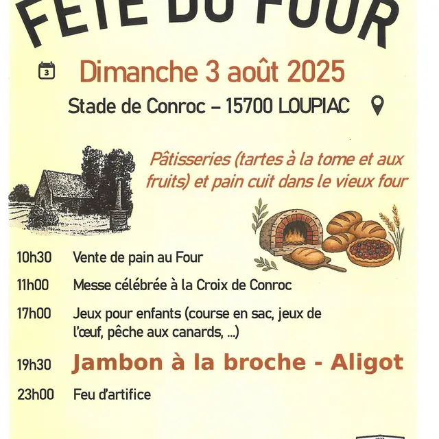 Fête du four de Conroc, 38ème édition_Pleaux