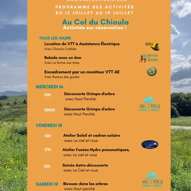 Les activités en été à la station du Chioula_Ignaux
