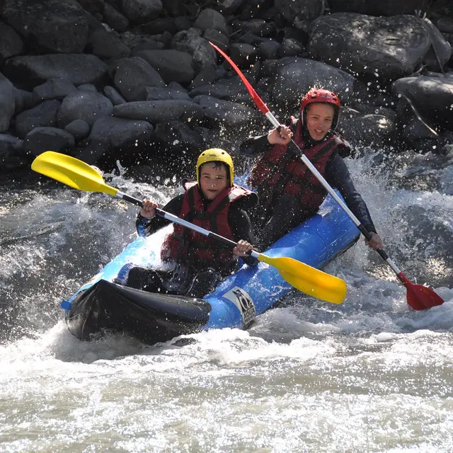 Anaconda Rafting : hot dog / kayak air