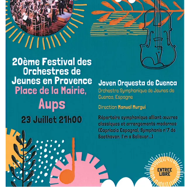 Festival des orchestres des jeunes en Provence_Aups