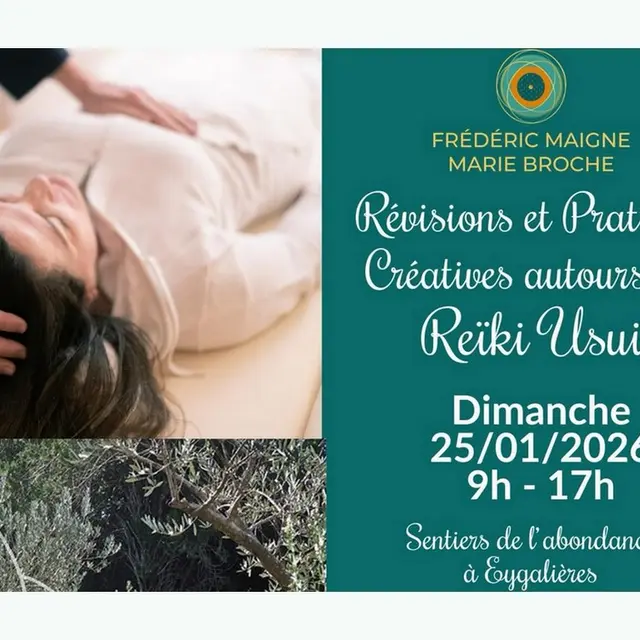 Pratiques créatives autour du Reïki Usui Eygalières 25.01.26