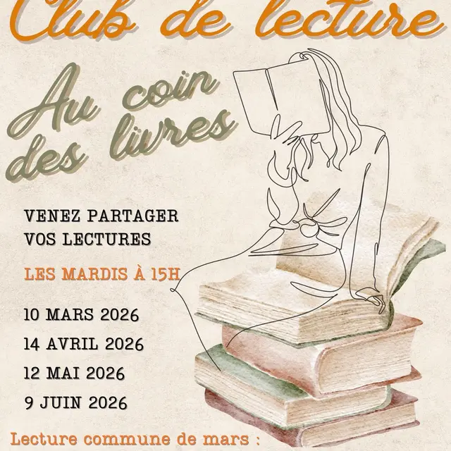 Club de lecture | Au coin des livres_Saint-Nicolas-de-la-Grave