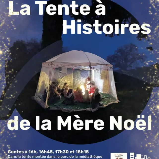 La tente à histoires de la Mère Noël à Publier
