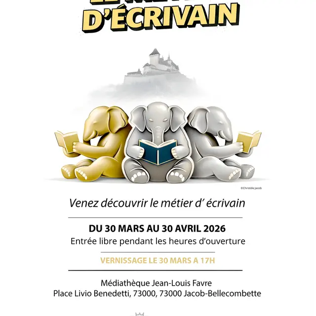 Exposition Métiers d'écrivain à la médiathèque Jean-Louis Favre - Jacob-Bellecombette