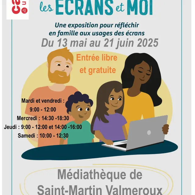 Exposition : mes parents, les écrans et moi_Saint-Martin-Valmeroux