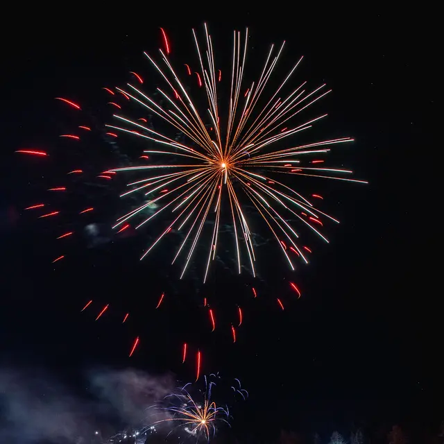 Feu d'artifice à Pra Loup