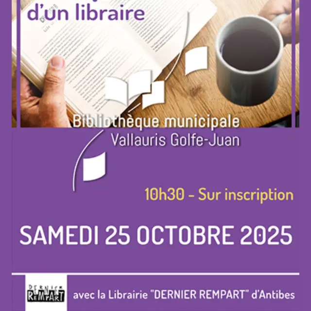 Coups de Coeur d'un libraire_Vallauris Golfe - Juan