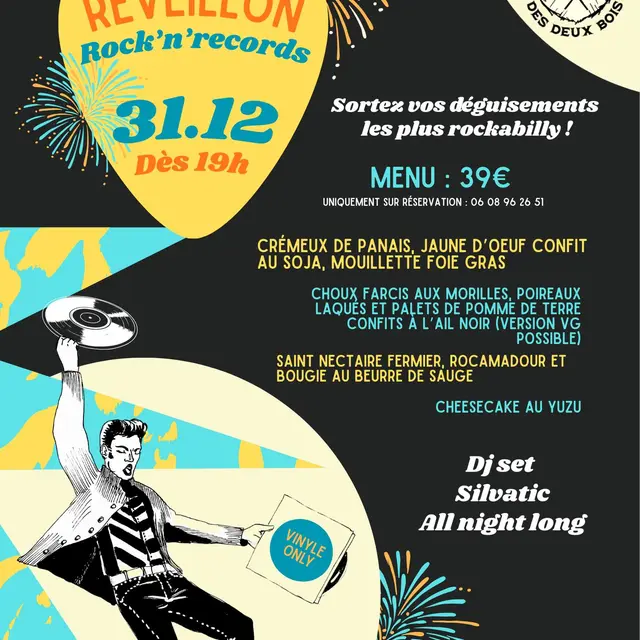 Soirée réveillon - Auberge des deux bois_Puylagarde