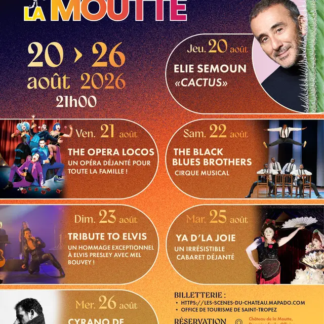 Festival Les scènes du Château de la Moutte 4e édition_Saint-Tropez