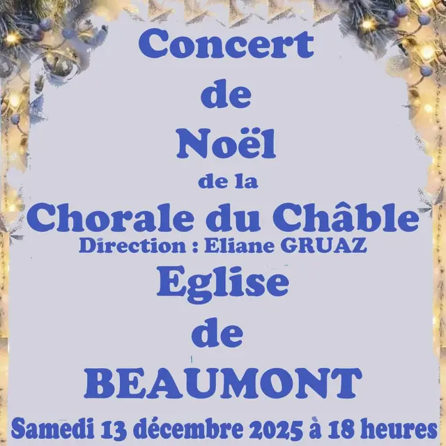 Concert de Noël de la Chorale du Châble_Beaumont