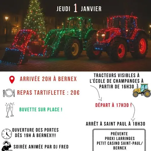 Défilé de tracteurs lumineux_Bernex