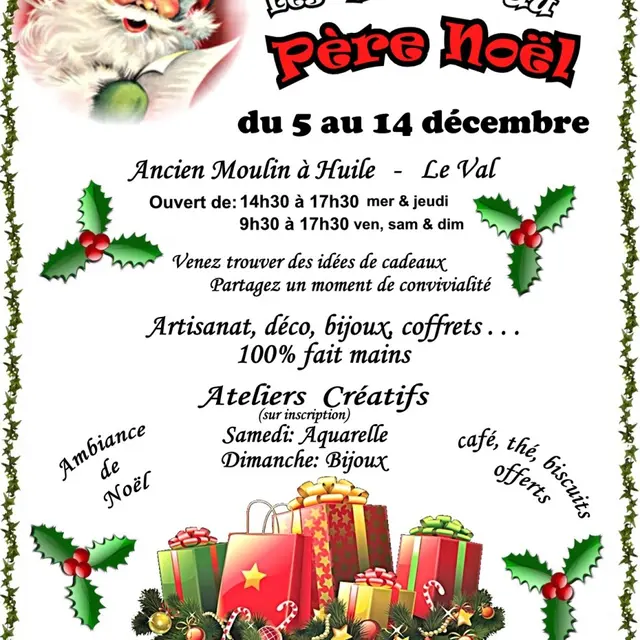 Ateliers créatifs : Les ateliers du Père Noël_Le Val