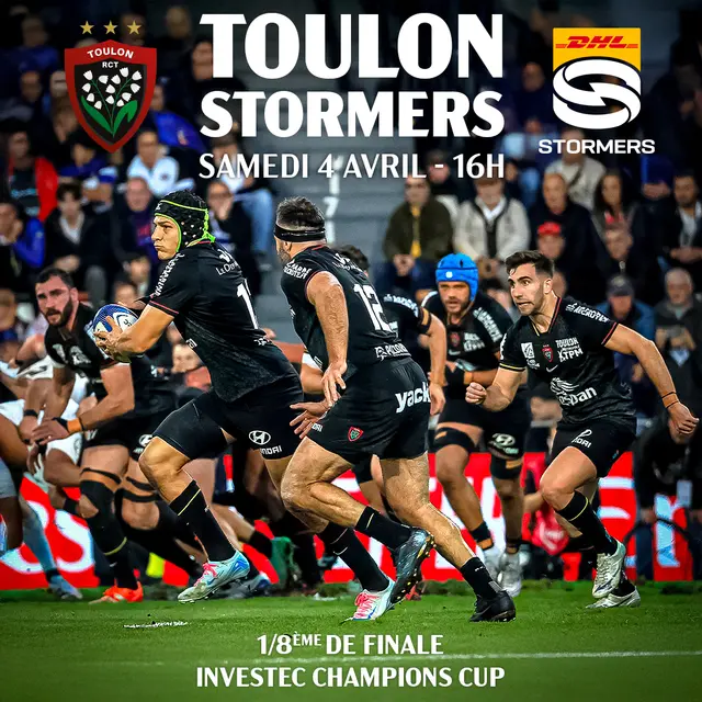 Rugby -  Investec Champions Cup / RC Toulon vs DHL Stormers_Toulon