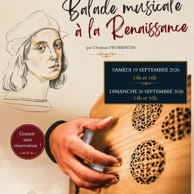 Balade musicale à la Renaissance par Christian Fromentin dans le cadre des Journées Européennes du Patrimoine_Ollioules