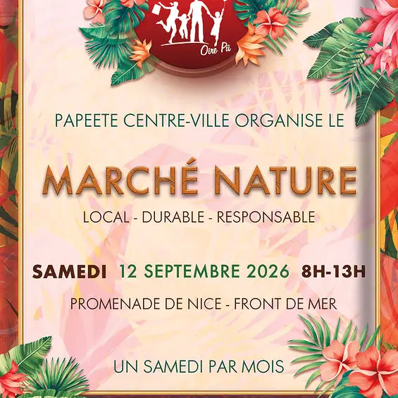 Marché nature sur le front de mer de Papeete_Papeete