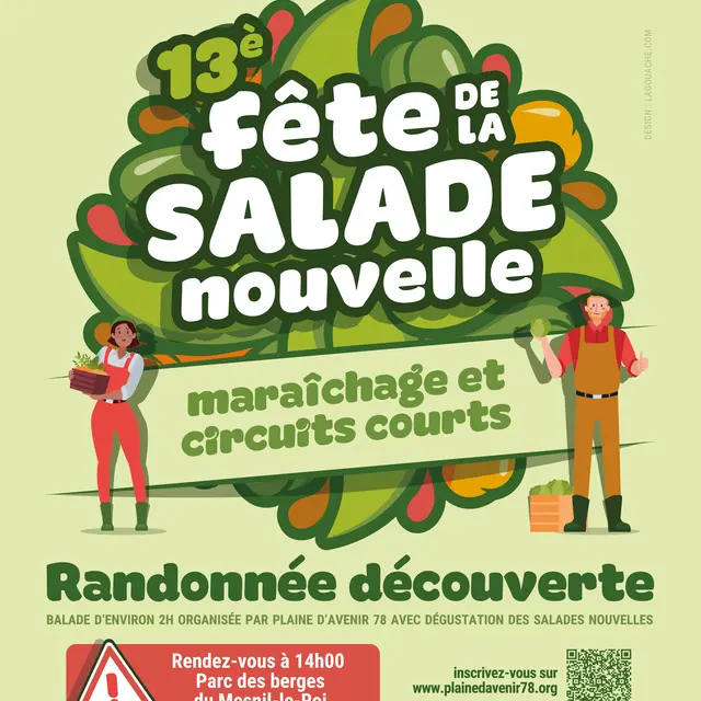 Affiche de la 13e édition de la Fête de la Salade Nouvelle