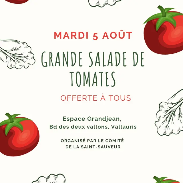 Grande salade de tomates_Vallauris Golfe - Juan