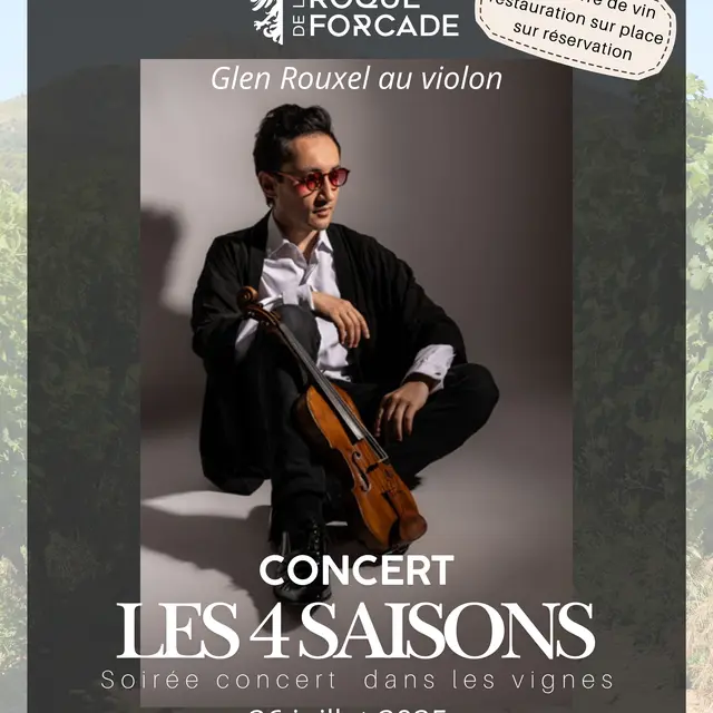 Les Scènes de la Roque Forcade - Concert « Les 4 Saisons » – Samedi 26 juillet avec Glen Rou
