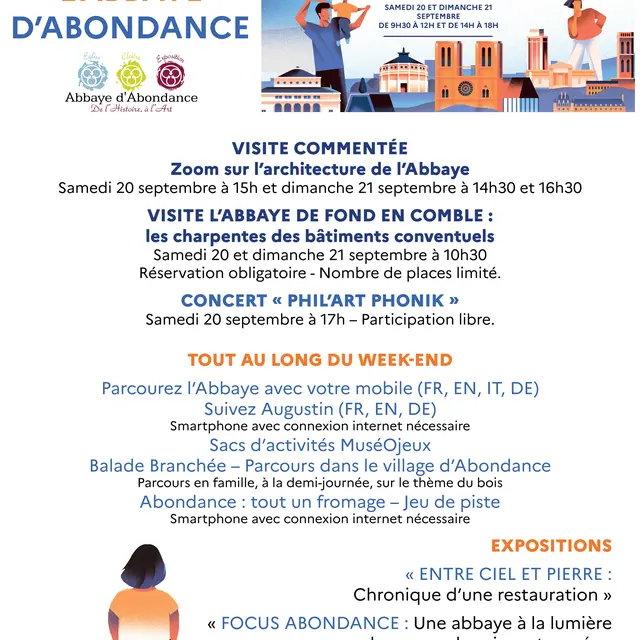 Programme JEP Abbaye d'Abondance