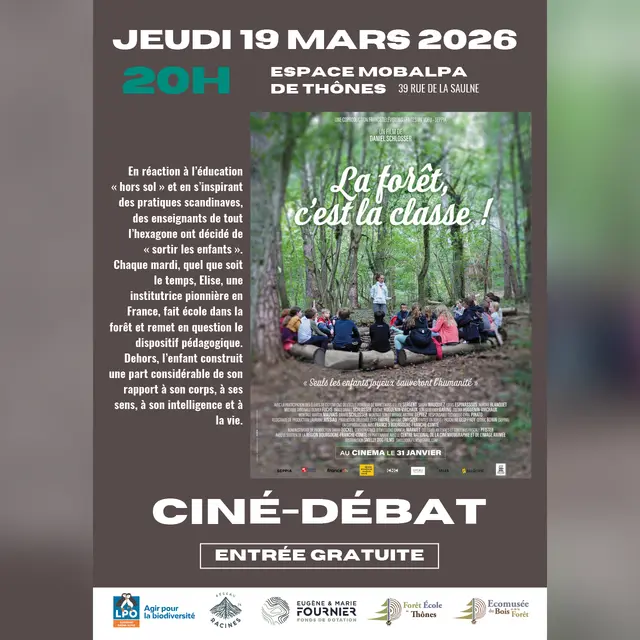 Ciné-débat La forêt, c'est la classe !_Thônes