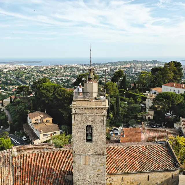 Haut du clocher Mougins Vieux Village