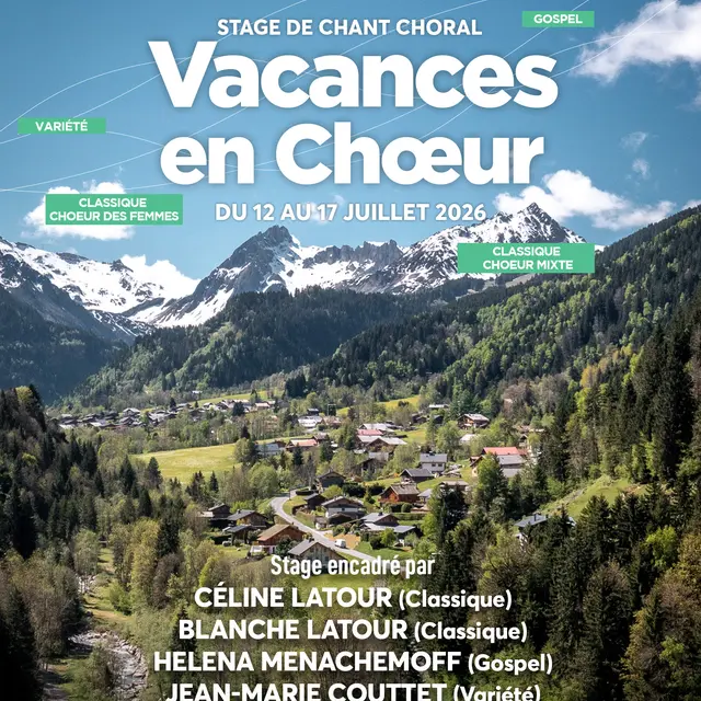 Affiche Vacances en Choeur 2023