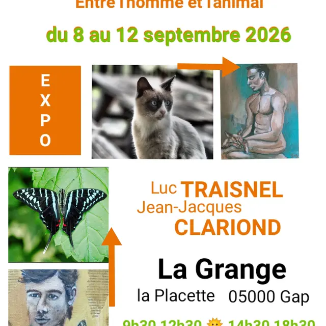 Exposition photos, peintures et dessins Entre l'homme et l'animal_Gap