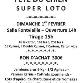 Super loto Fête du chien_La Verdière